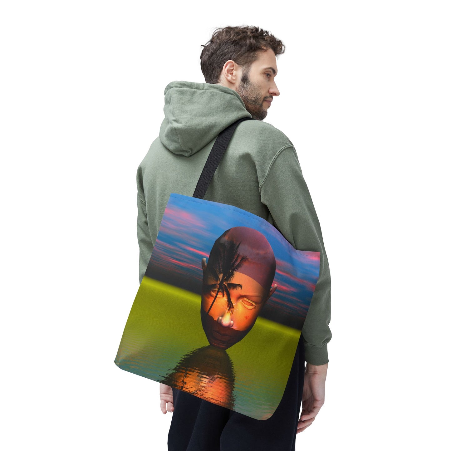 Mind Island Sunrise - Large 18" Tote Bag