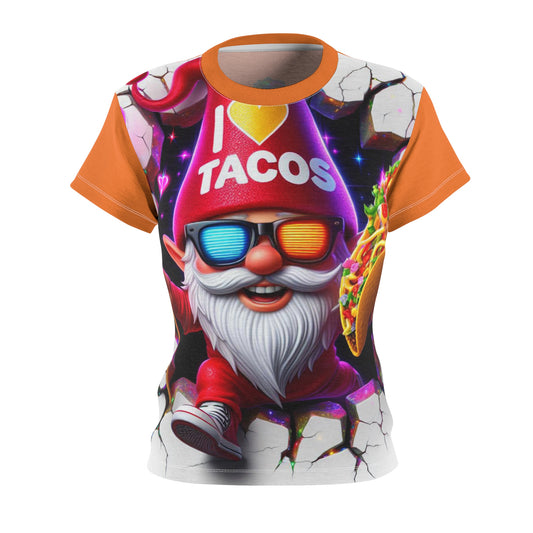 Taco Tuesday with Tommy ~ Gnome - Comfortable Women's Crew Neck Shirt ~ GnomePOP