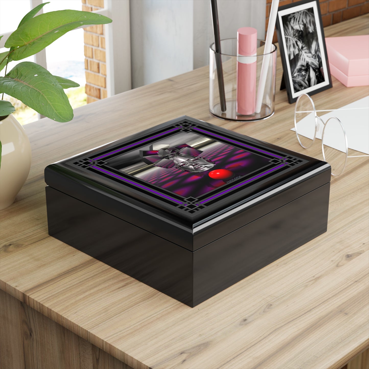 Modern Cubist Mind Lift 6" x 6" Master Minds Treasure Box