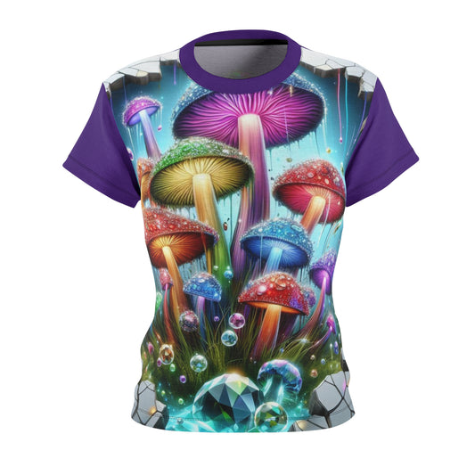 Carnival of the Caps ~ Mushroom - Comfortable Women's Crew Neck Shirt ~ GnomePOP