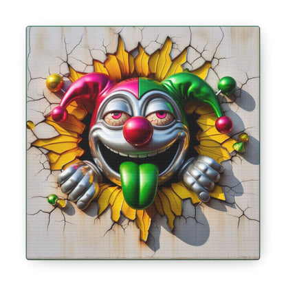 Jester Jewel Jinx's  Captivating Carnival - GnomePOP Jester - 6x6 Canvas Gallery Wrap POP - Thick & Ready to Hang!