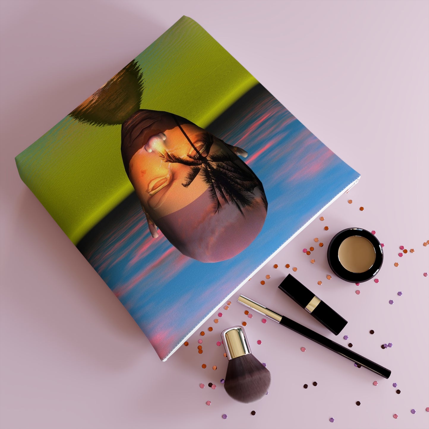Mind Island Sunrise - Canvas Cosmetic Bag