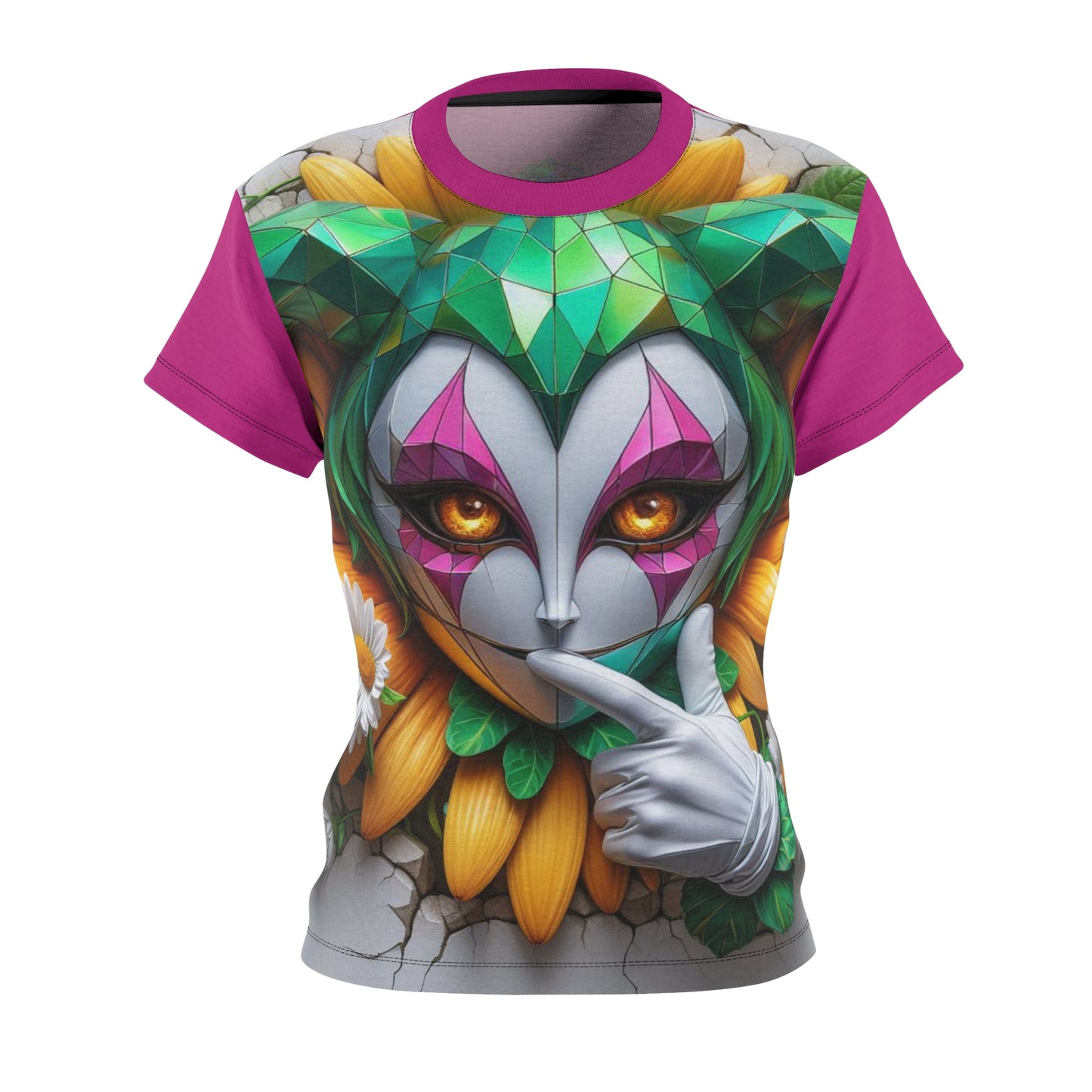 Cyrstaline Divine ~ Jester - Comfortable Women's Crew Neck Shirt ~ GnomePOP