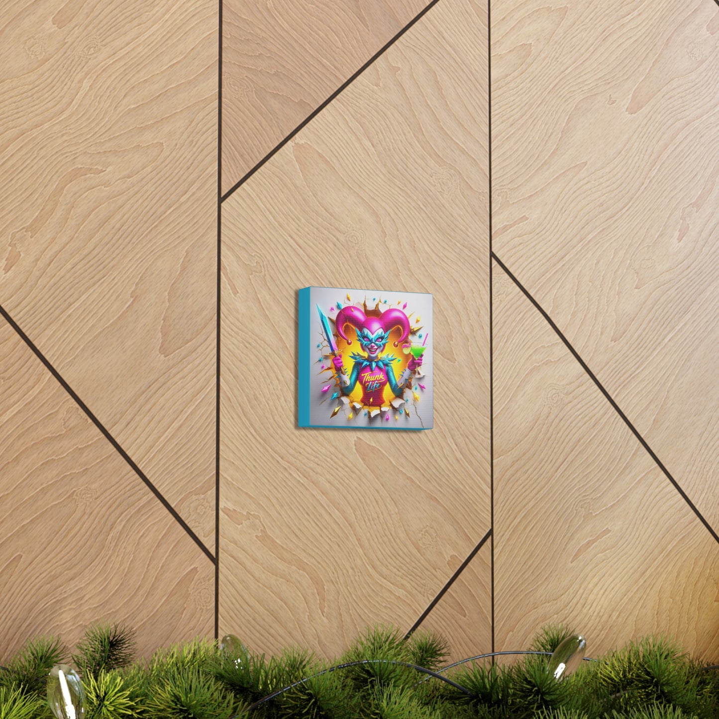 Trixil The Thunk Whisperer - GnomePOP Gnome - 6x6 Canvas Gallery Wrap POP - Thick & Ready to Hang!