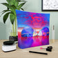 Captured Calm Mind Kiss - Canvas Cosmetic Bag