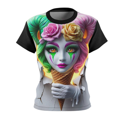 Sweet Ice Bliss of the Cream Rose Jester  - Comfortable Women's Crew Neck Shirt ~ GnomePOP