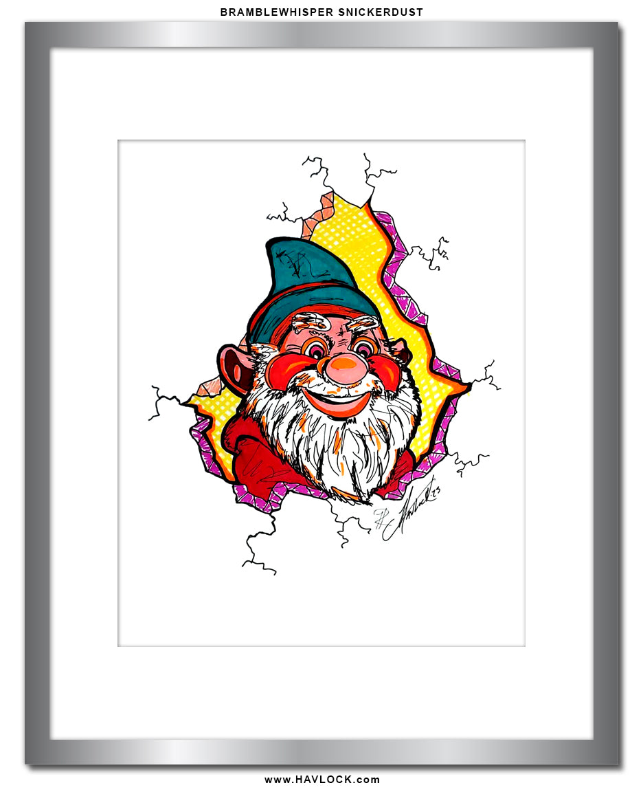 Bramblewhisper Snickerdust - Original Drawing - Cracked Gnome Chronicles