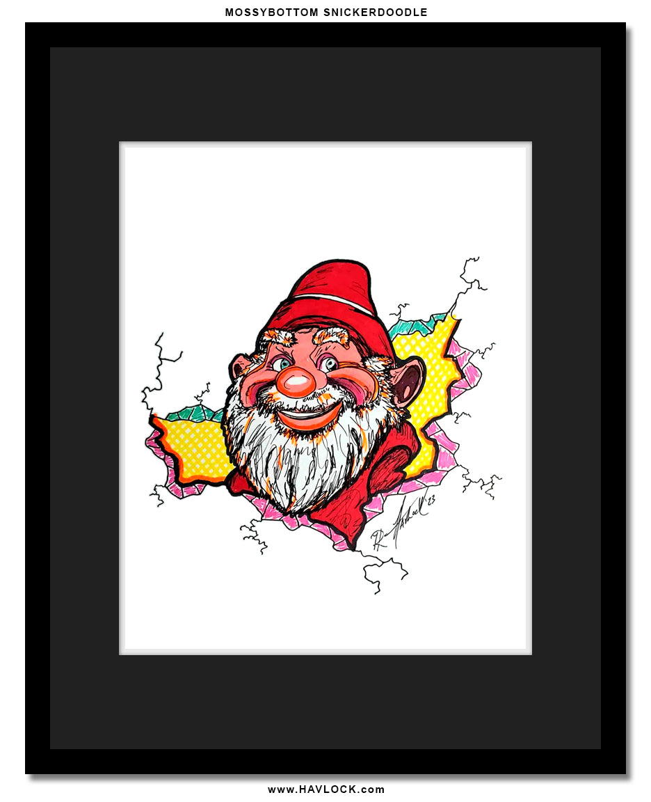 Mossybottom Snickerdoodle - Original Drawing - Cracked Gnome Chronicles