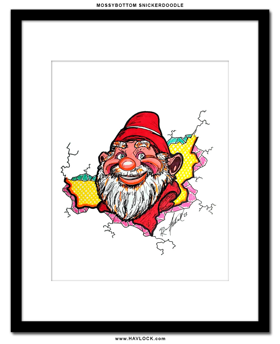 Mossybottom Snickerdoodle - Original Drawing - Cracked Gnome Chronicles