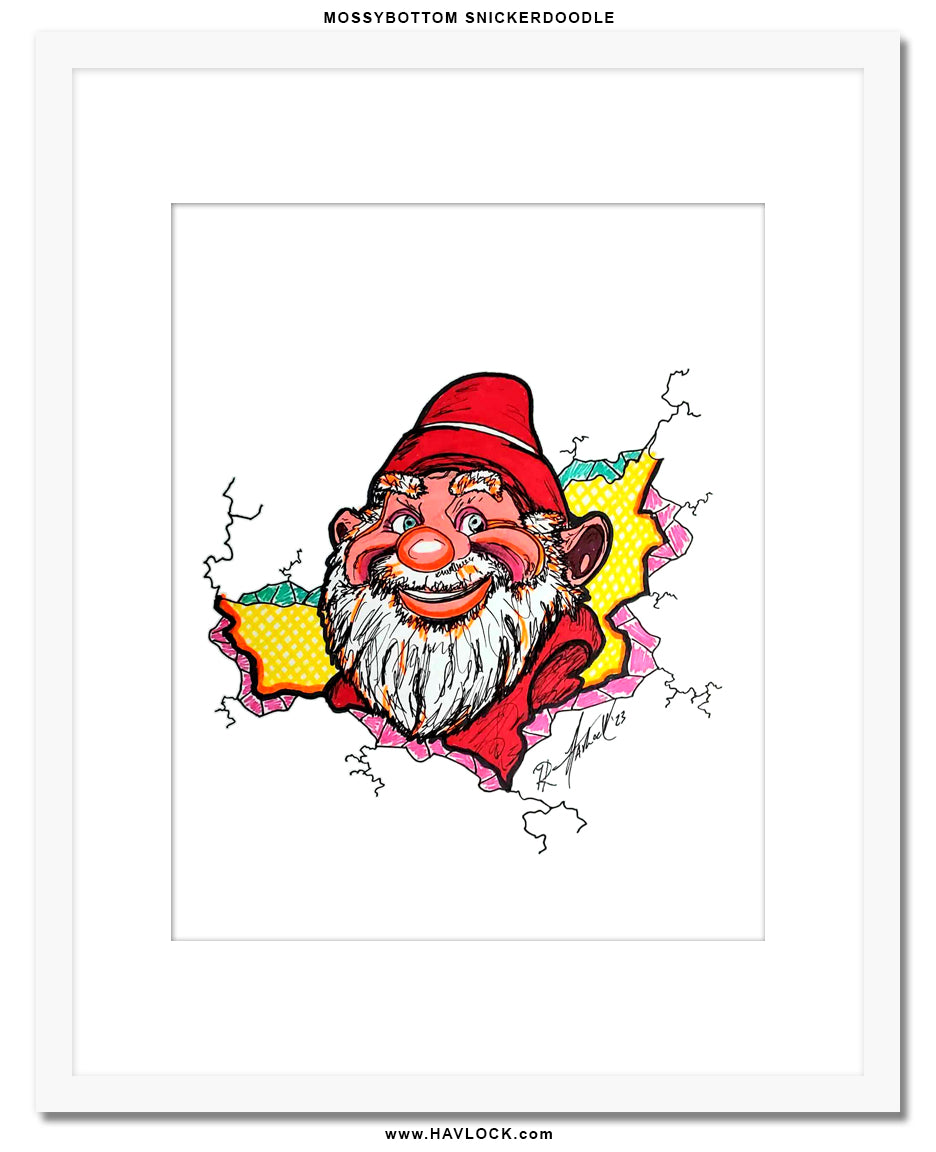 Mossybottom Snickerdoodle - Original Drawing - Cracked Gnome Chronicles