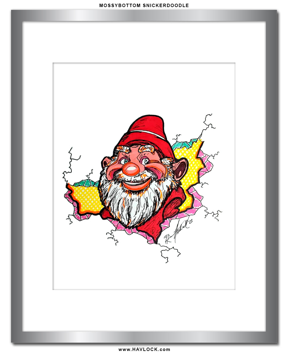 Mossybottom Snickerdoodle - Original Drawing - Cracked Gnome Chronicles