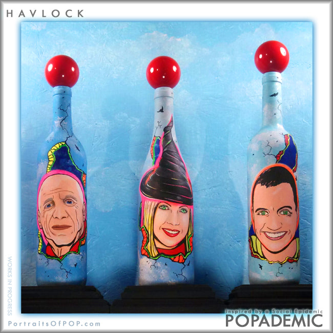 POPADEMIC - Portraits of POP - Hand Painted Commission Created and Hand Painted by Joey & Rhonda Havlock