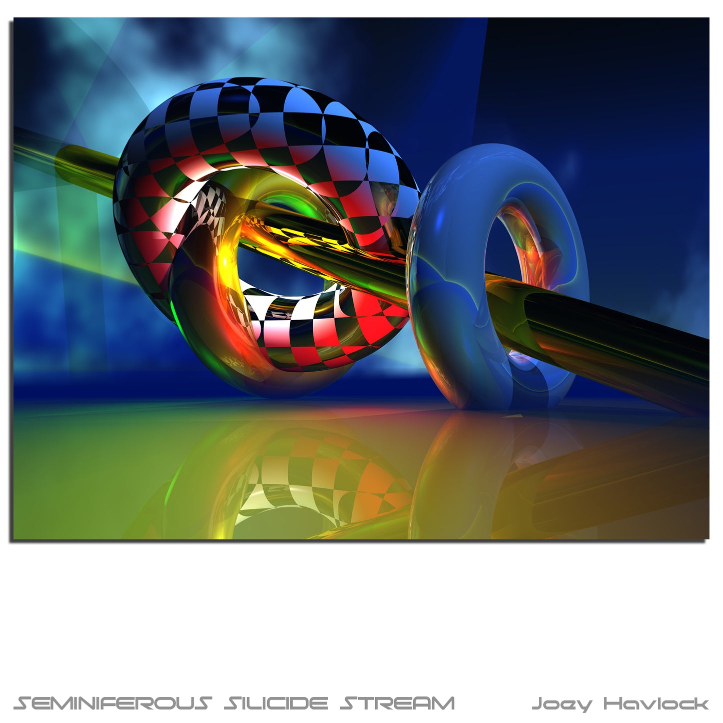 SEMINIFEROUS SILICIDE STREAM - Liquid Geometry - Metal Print, Limited Edition 18" x 24"