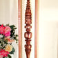 CEDAR FUSION ~ 34" Grande Chocolate & Vanilla Cedar Lathe Turned Ornament