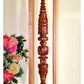 CEDAR FUSION ~ 34" Grande Chocolate & Vanilla Cedar Lathe Turned Ornament