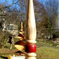 The Golden Oak - Solid Oak Spiral Tree Sculpture