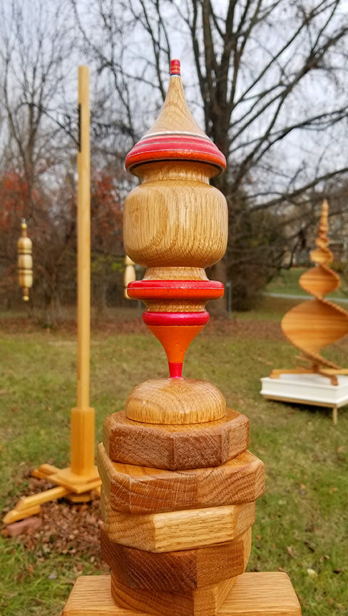 Ivory Oak - Solid Oak Spiral Tree Sculpture