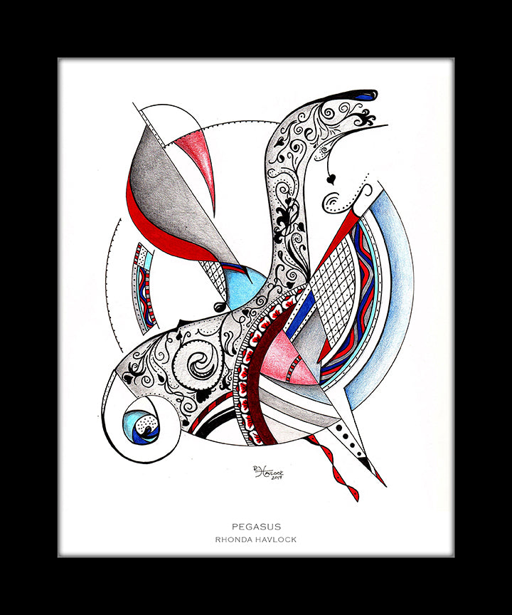 PEGASUS ~ Abstract Geometry - 8x10 Print in Collector's Sleeve