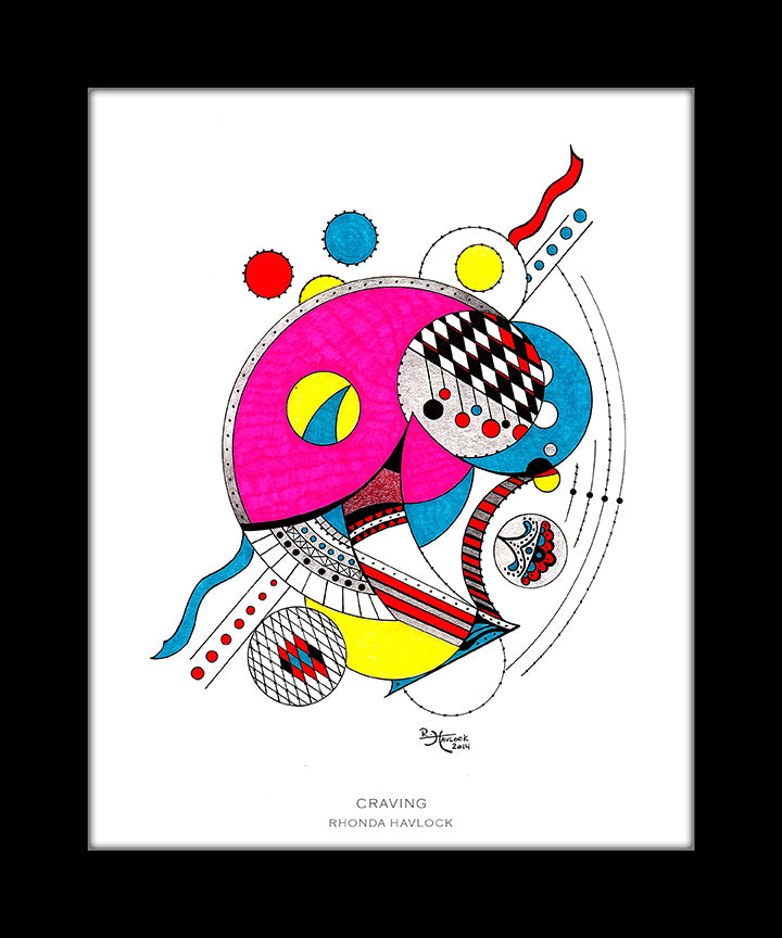 CRAVING ~ Abstract Geometry - 8x10 Print in Collector's Sleeve