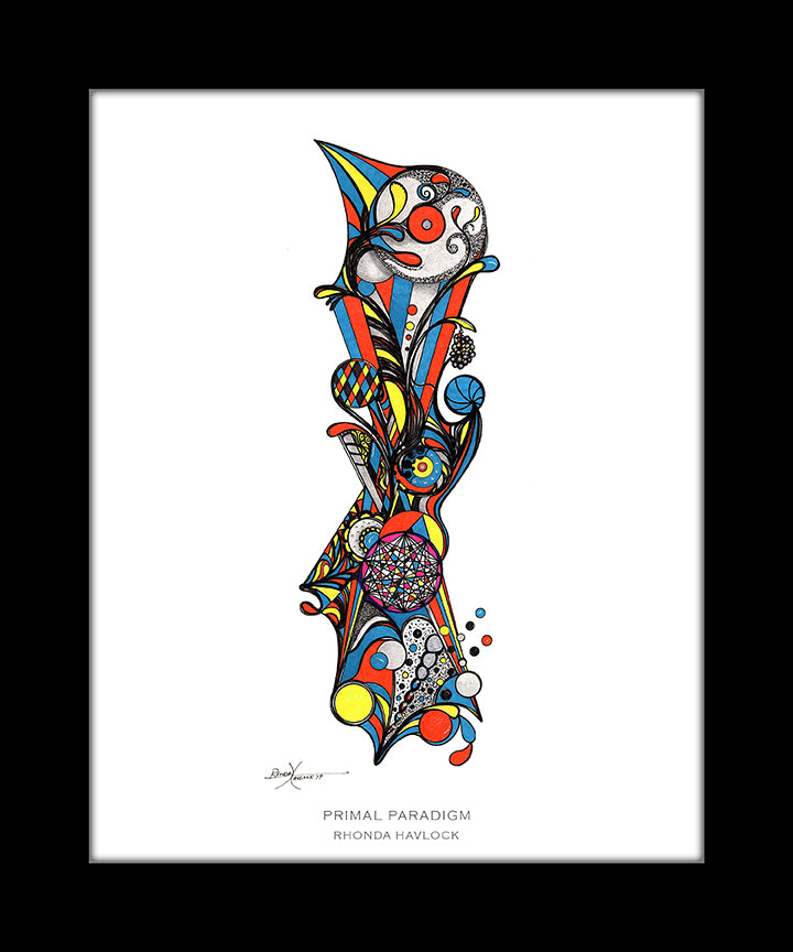 PRIMAL PARADIGM ~ Abstract Geometry - 8x10 Print in Collector's Sleeve
