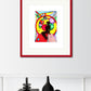 HAPPY JACK - Original Drawing - Abstract Geometry Silhouette by Rhonda Havlock