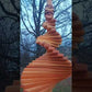 Ascending Oak - Solid Oak Spiral Tree Sculpture