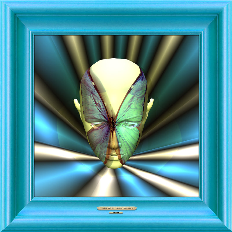 MAGIC OF THE MIND MONARCH - Master Minds - Metal Print, Limited Edition 12" x 12" - HAVLOCK