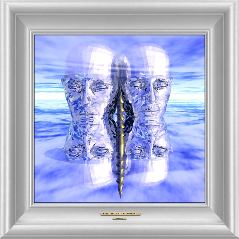MINDS MERGED IN MIRRORMENT - Master Minds - Metal Print, Limited Edition 12" x 12" - HAVLOCK