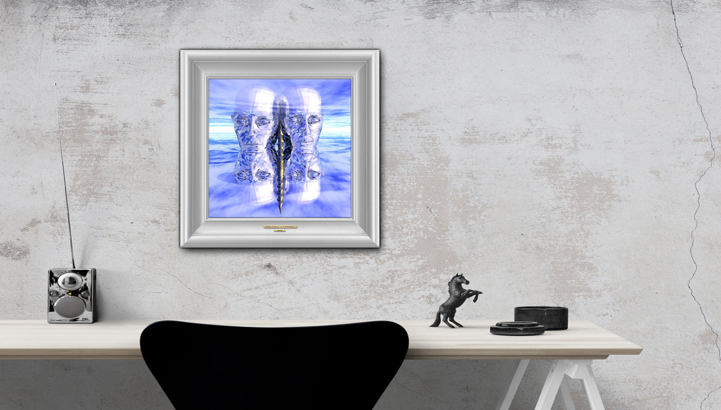 MINDS MERGED IN MIRRORMENT - Master Minds - Metal Print, Limited Edition 12" x 12" - HAVLOCK