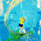 INTO THE MYSTIC - Original Painting - SWINGERS - Impressionist Golf Series by Joey Havlock