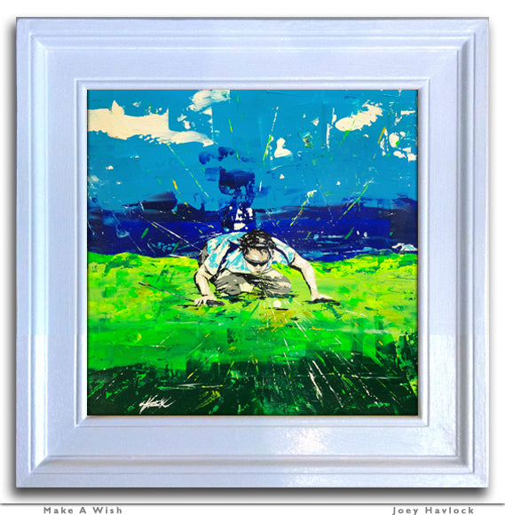 MAKE A WISH - Original Painting - SWINGERS - Impressionist Golf Series by Joey Havlock