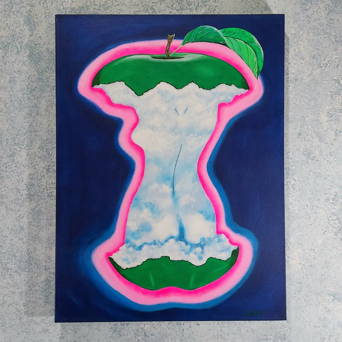 VANESSA (Adam's Apple) - The Garden of Eve series  - Original Painting - Joey Havlock
