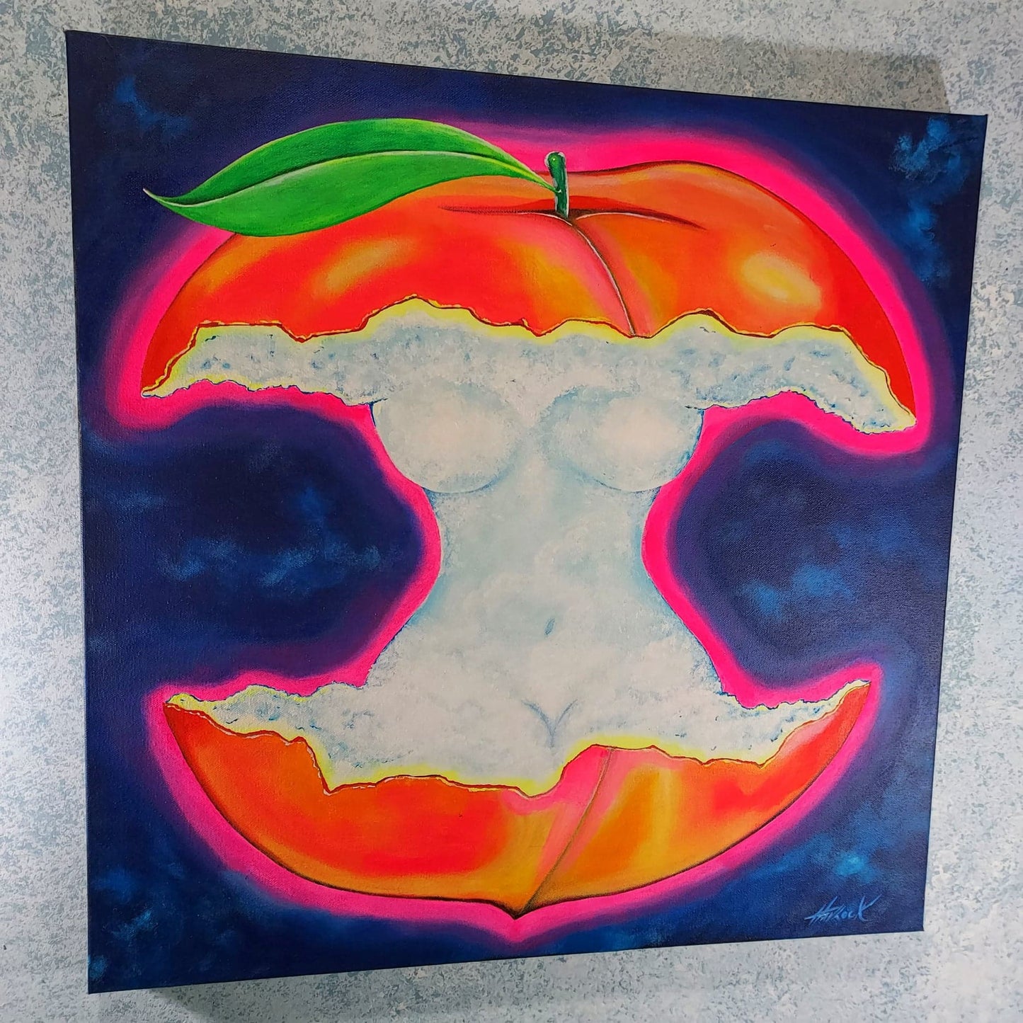 PEACHES - The Garden of Eve series  - Original Painting - Joey Havlock