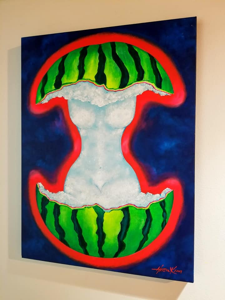 MELONY - The Garden of Eve series  - 18x24 Original Painting - Joey Havlock