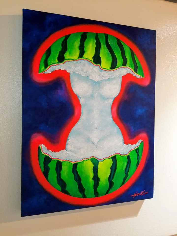 MELONY - The Garden of Eve series  - 18x24 Original Painting - Joey Havlock