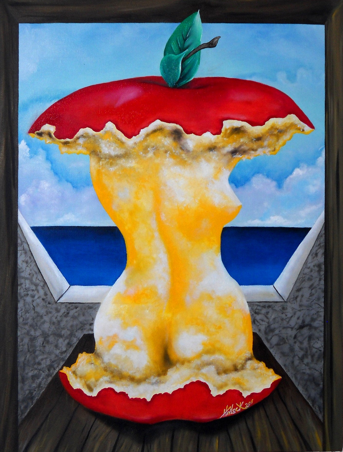 Adam's Apple, Divine  - Oil on Canvas