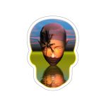 Mind Island Sunrise - Die-Cut Sticker 5" x 5"