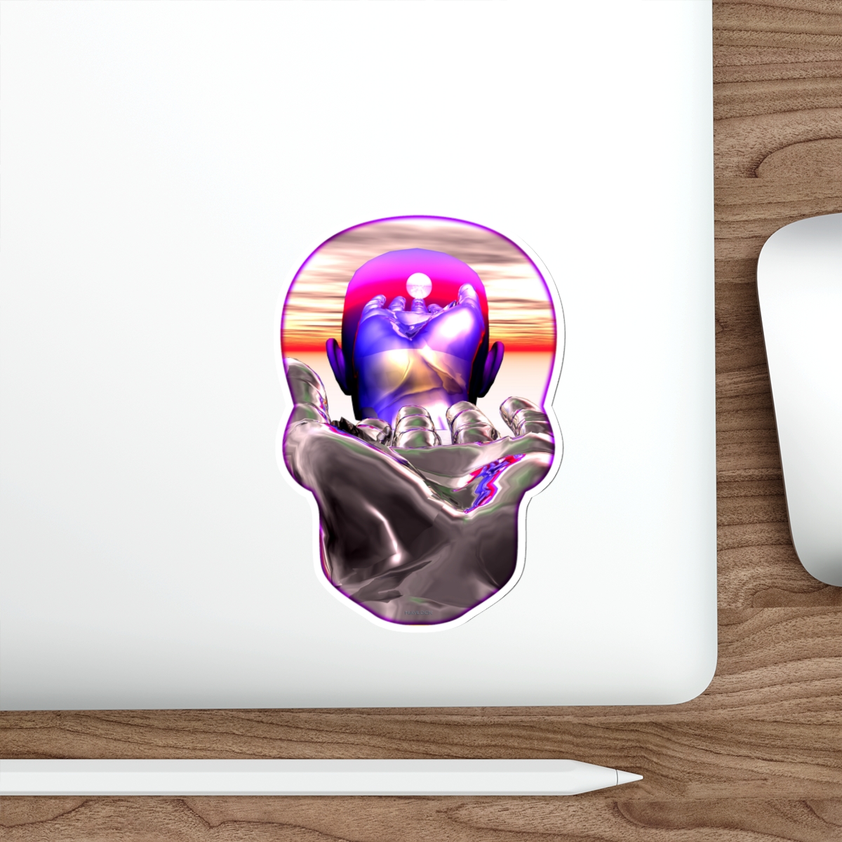 Reaching For The Never Mind - Die-Cut Sticker 5" x 5" - Image 2