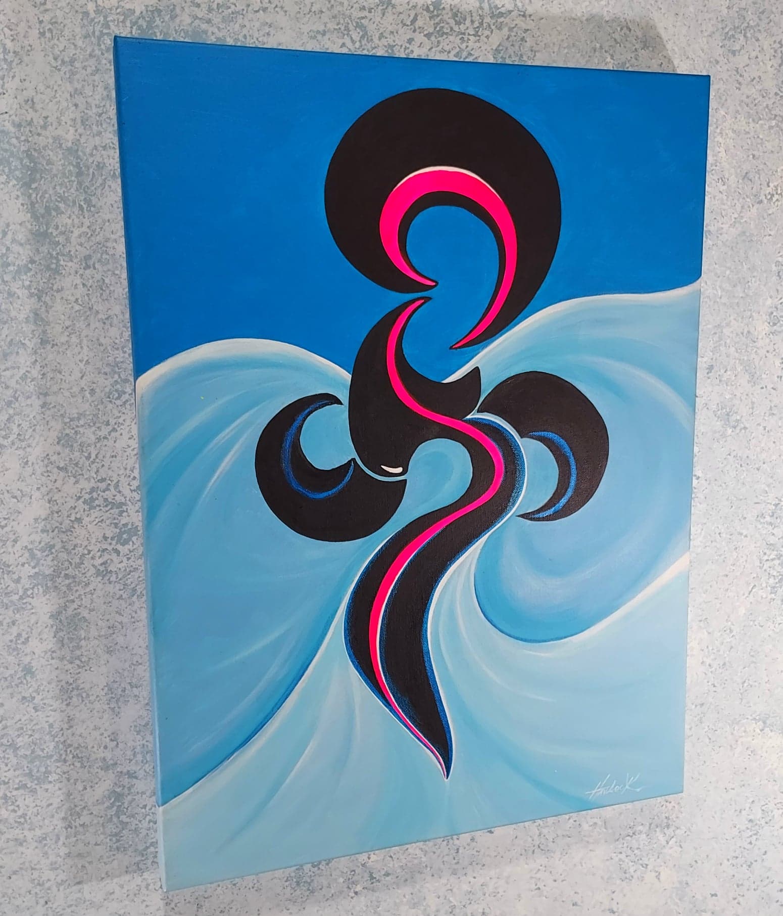 Tribal Dance - Sky Essence - Original Oil Painting - Joey Havlock - Image 3