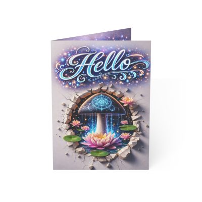 HELLO Greeting Card - You're On My Mind - Shroomarooma Mushroom Collection - Stonebound Miracle