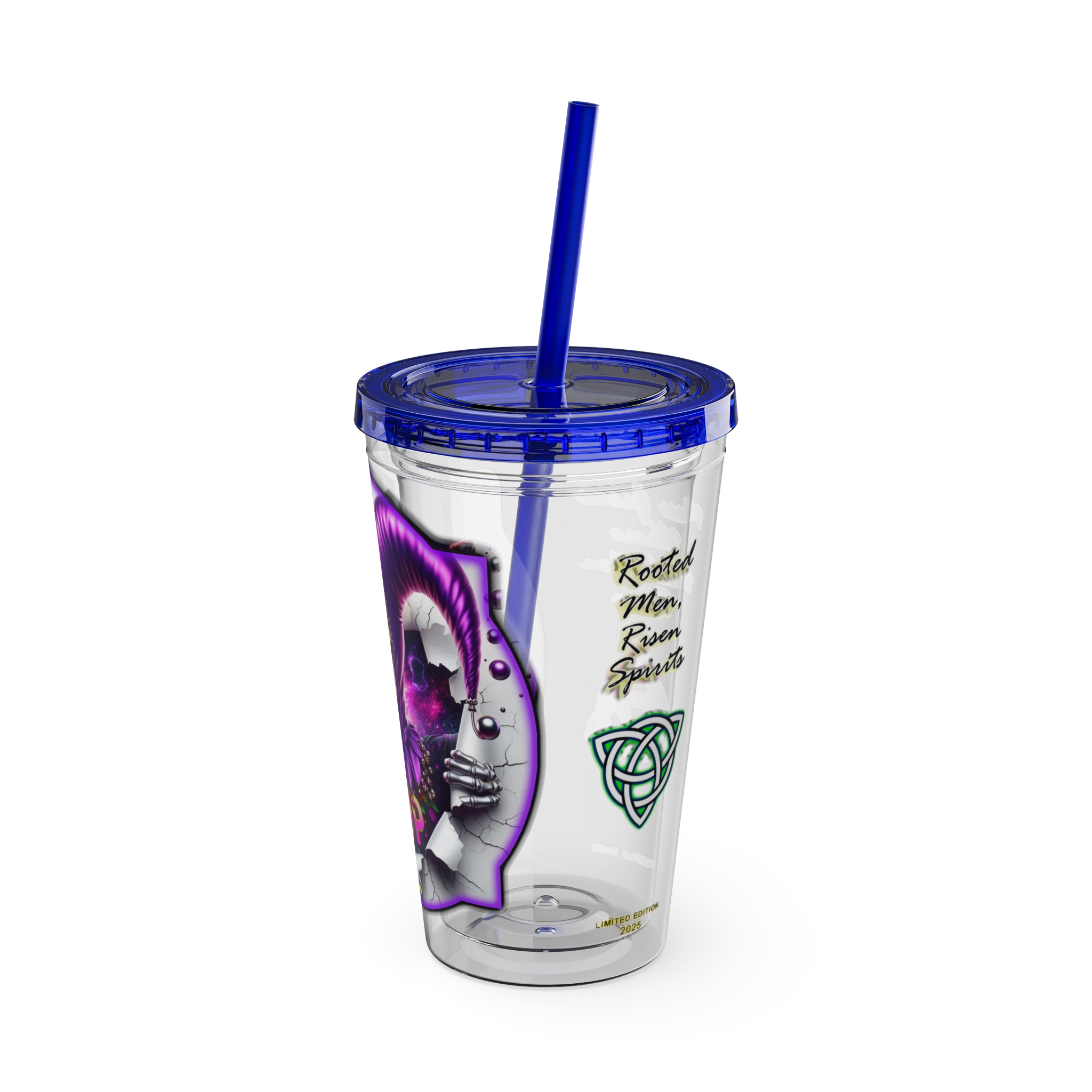Smoothies Collection ~ PURPLE HAZE ~ Sunsplash Tumbler with Straw, 16oz - Image 4