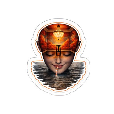 Sipping Mind - Master Minds Series Sticker - Die-Cut Sticker 5" x 5"