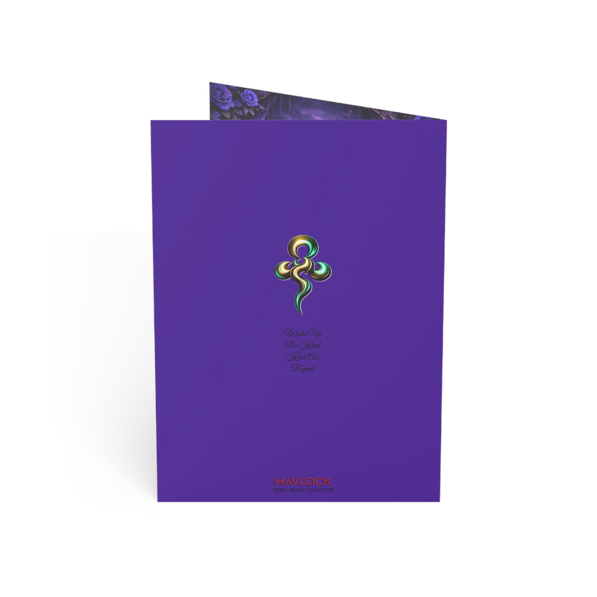 HELLO Greeting Card - You're On My Mind - Tribal Dance Collection - Purple Haze - Image 5