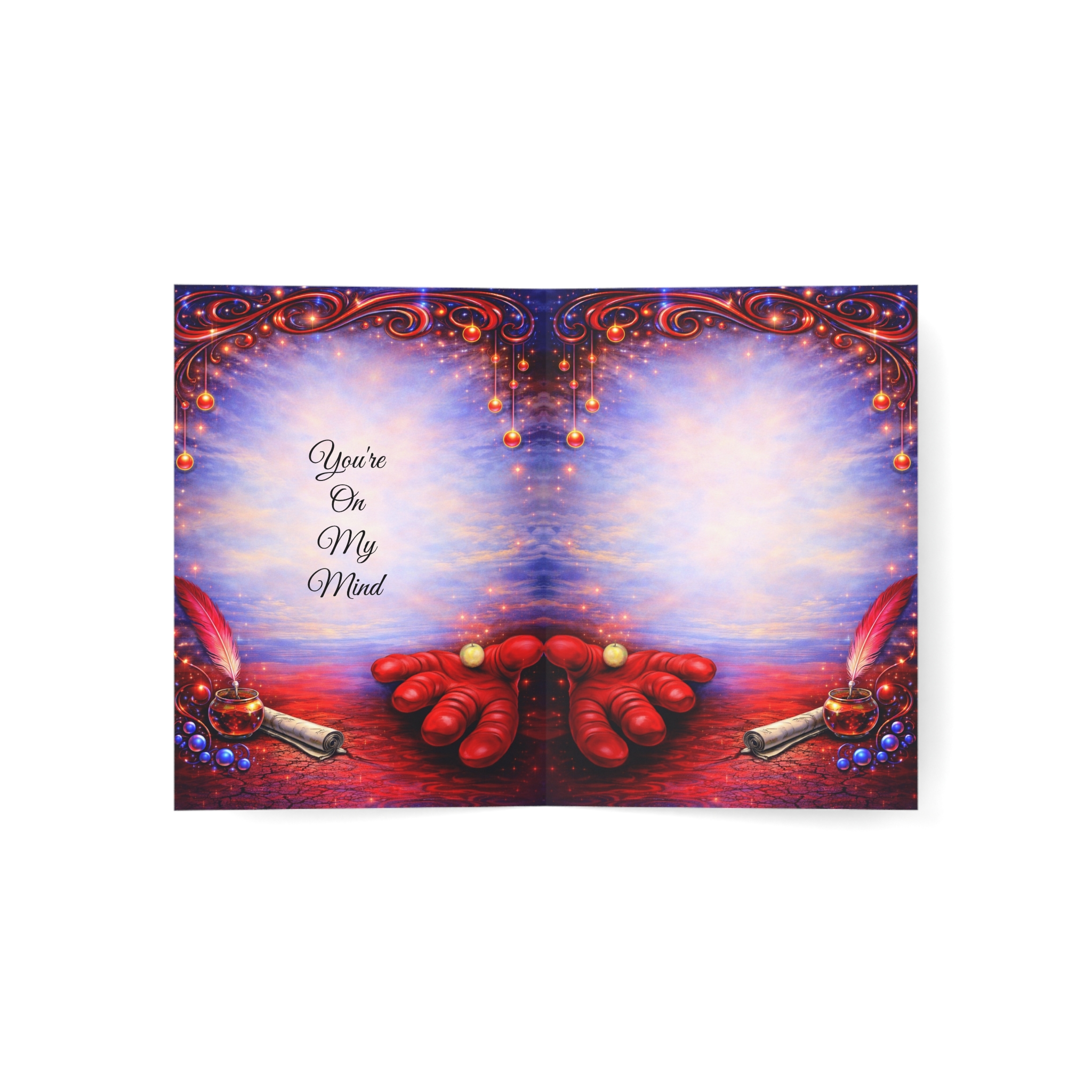 HELLO Greeting Card - You're On My Mind - Master Minds Collection - Food For Thought - Image 2