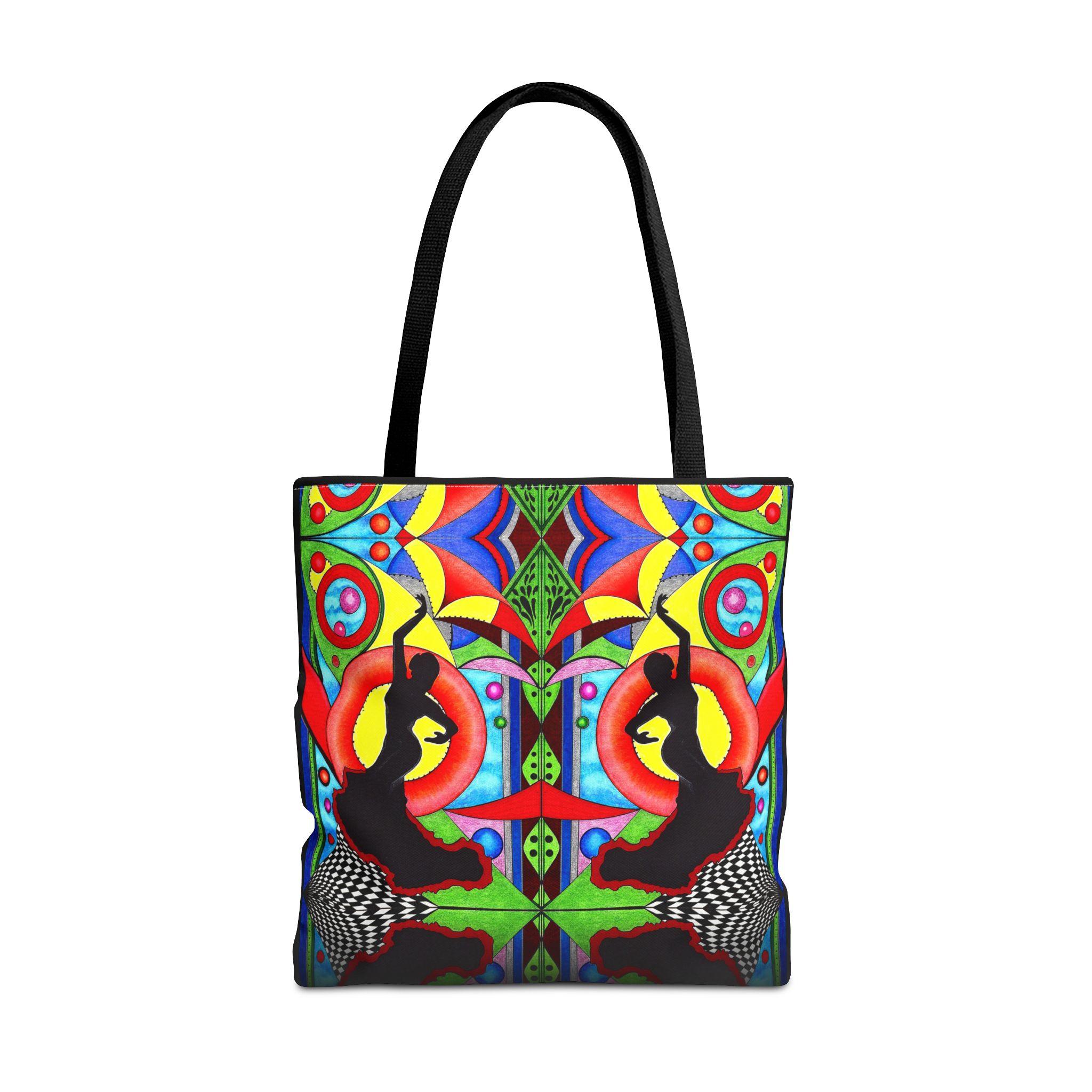 Obsidian Glow - Large 18" Tote Bag