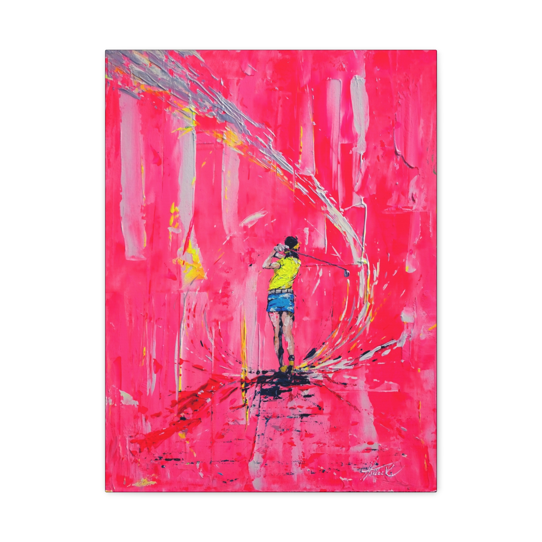 DRIVE IT WILD - Swingers Golf Series - Canvas Stretched 18" x 24"