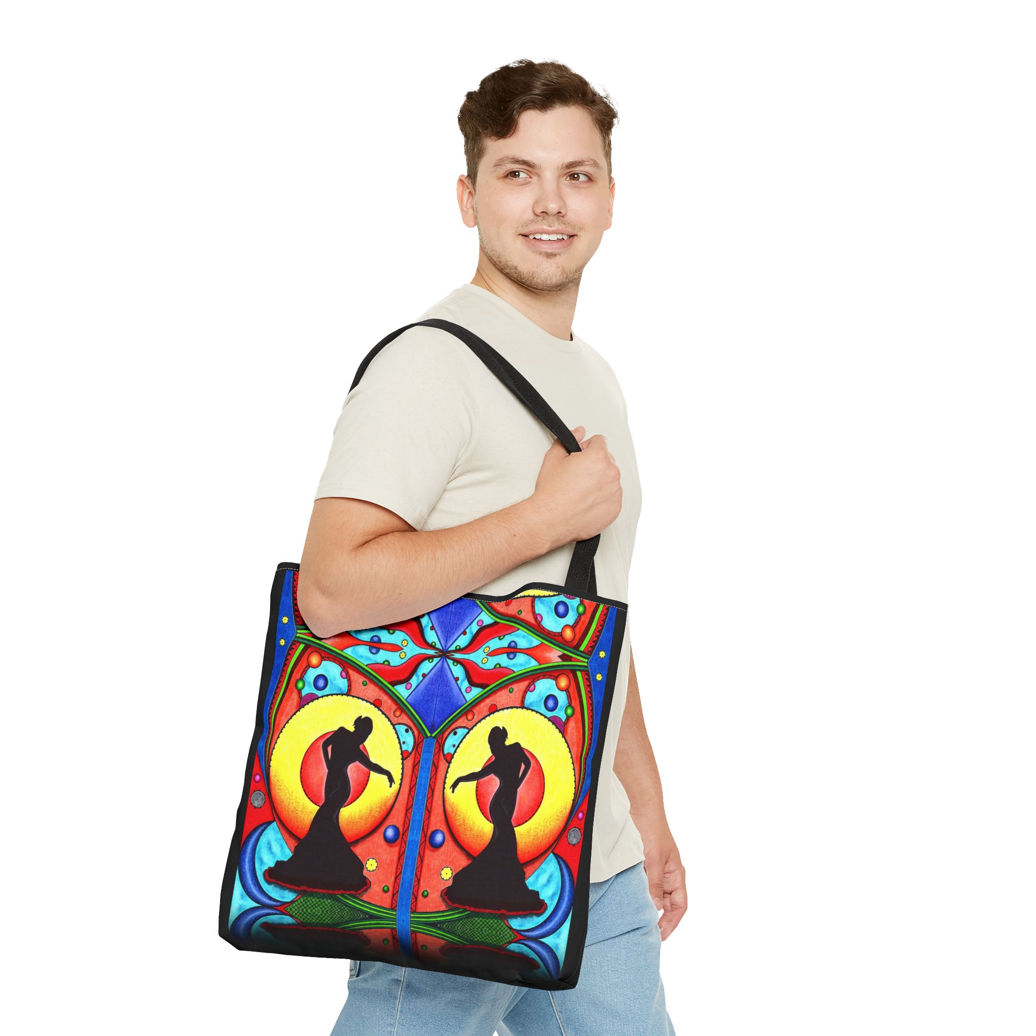Shadow Dancer - Large 18" Tote Bag - Image 3