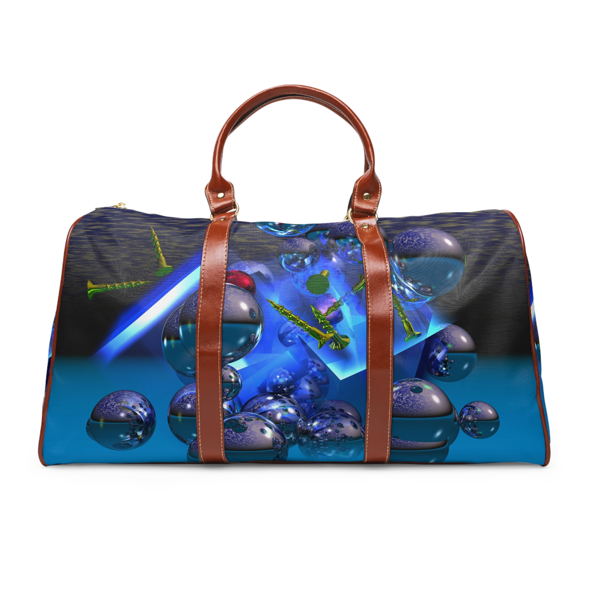 Silicon Screws Blazing Blue - Waterproof Travel Bag - Image 2