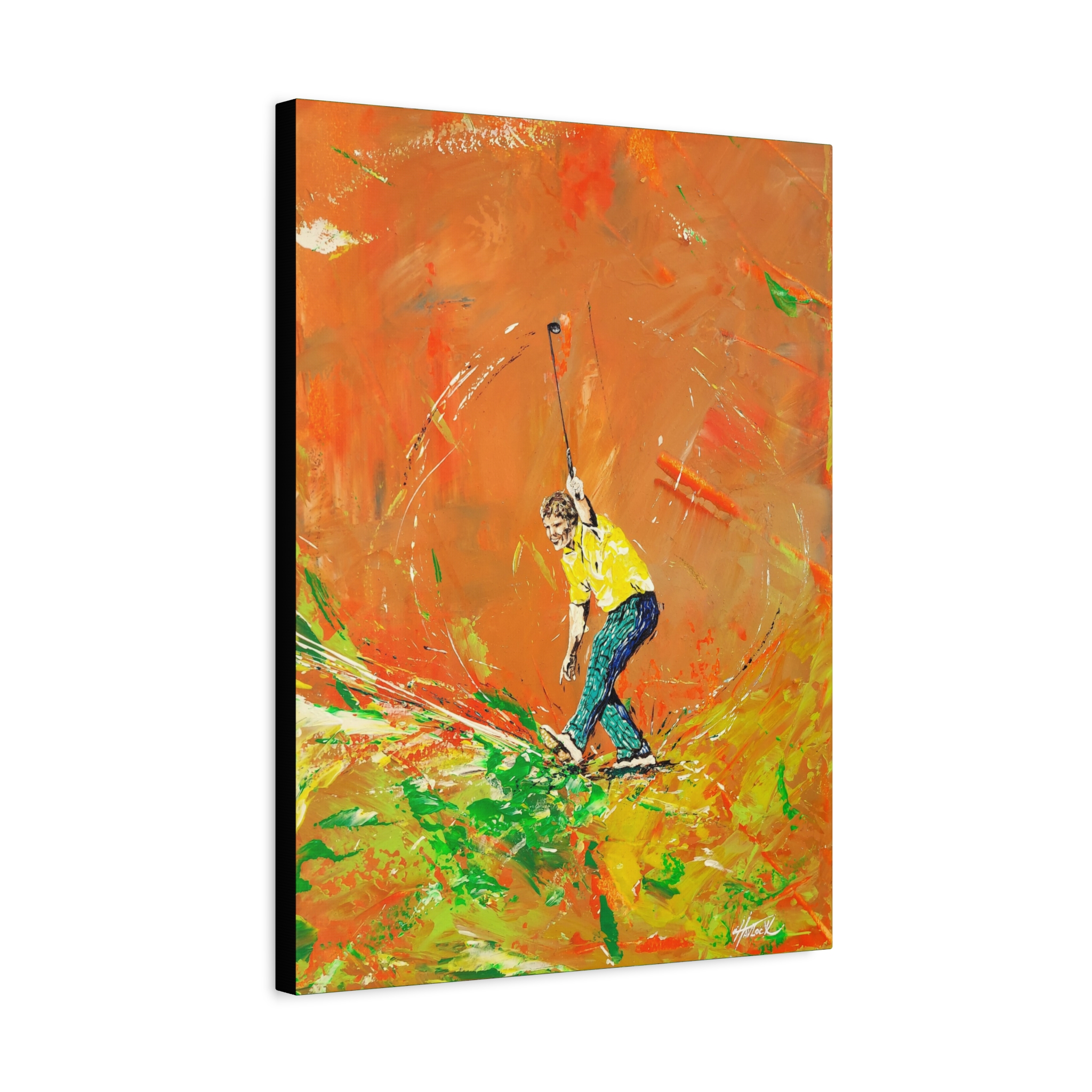 JACK IS BACK - Swingers Golf Series - Canvas Stretched 18" x 24" - Image 2