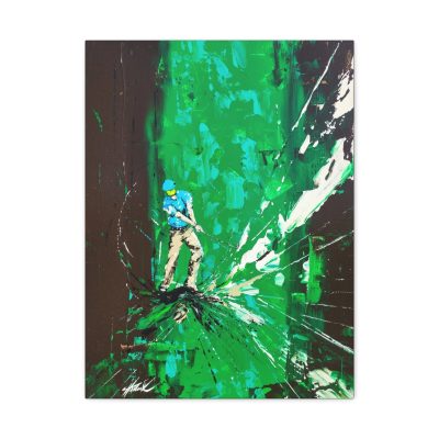 JUNGLE FEVER - Swingers Golf Series - Canvas Stretched 18" x 24"